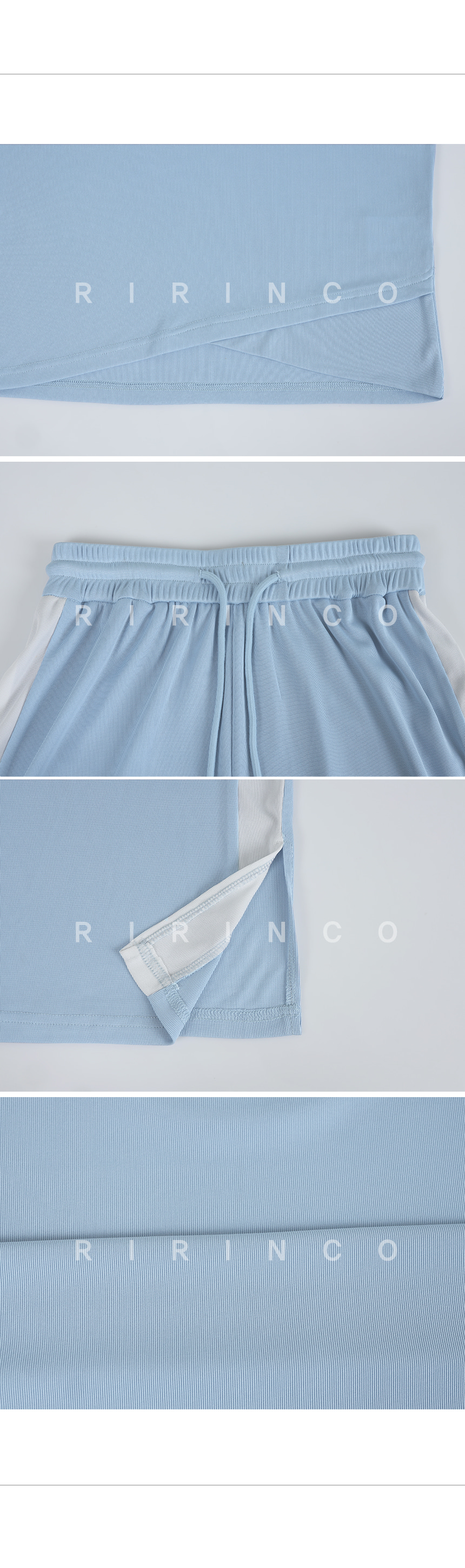 RIRINCO 半袖Tシャツ＆配色パンツセット