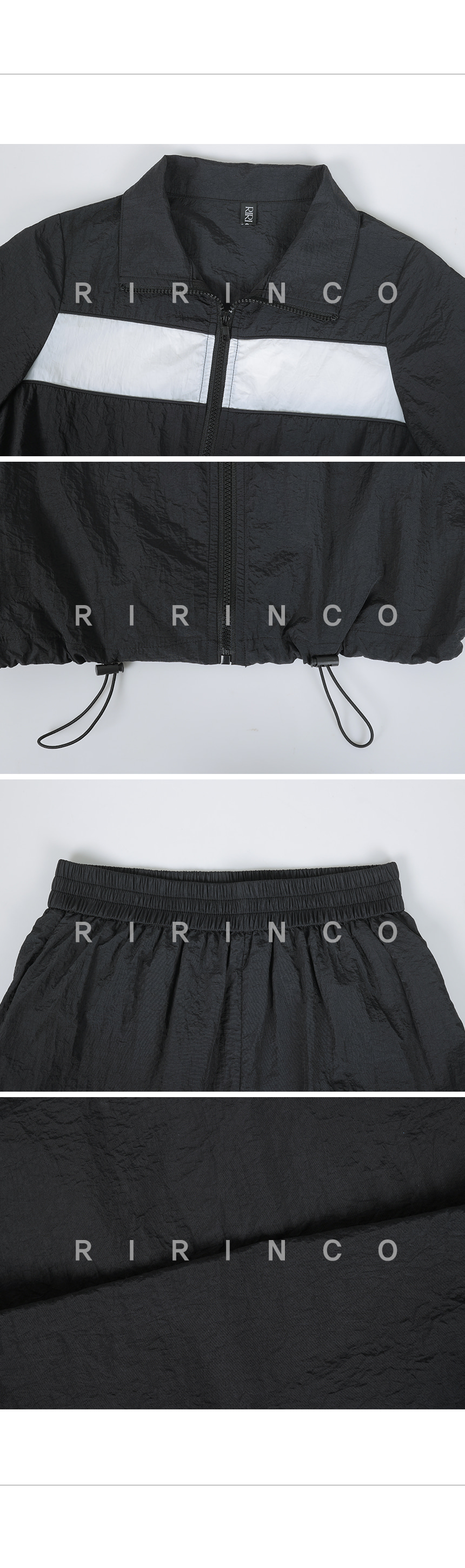 RIRINCO 半袖ジップアップ＆ショートパンツセット